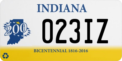 IN license plate 023IZ