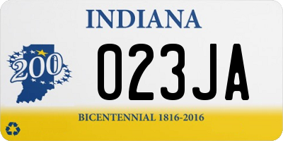 IN license plate 023JA