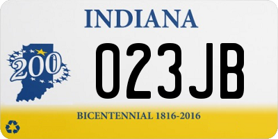 IN license plate 023JB