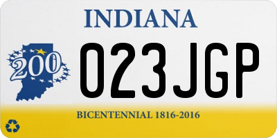 IN license plate 023JGP