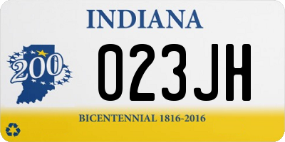 IN license plate 023JH