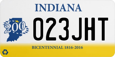 IN license plate 023JHT