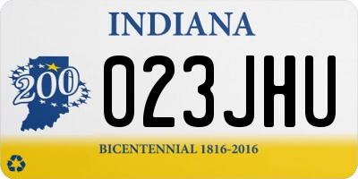 IN license plate 023JHU