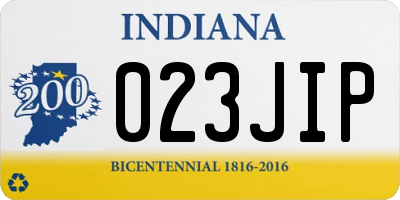 IN license plate 023JIP