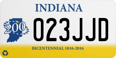 IN license plate 023JJD