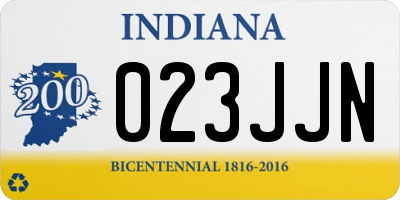 IN license plate 023JJN