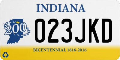 IN license plate 023JKD
