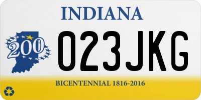 IN license plate 023JKG