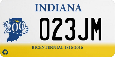 IN license plate 023JM