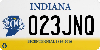 IN license plate 023JNQ