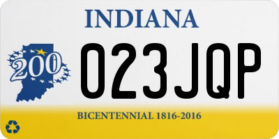 IN license plate 023JQP