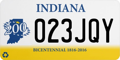 IN license plate 023JQY