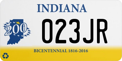 IN license plate 023JR