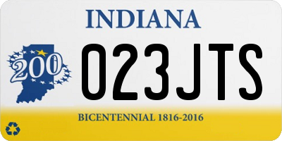 IN license plate 023JTS