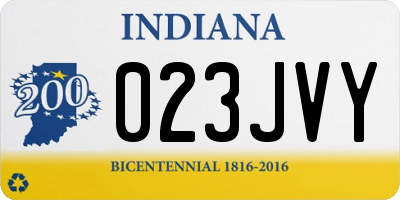 IN license plate 023JVY