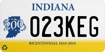 IN license plate 023KEG