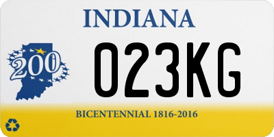 IN license plate 023KG