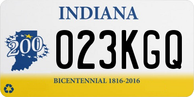 IN license plate 023KGQ