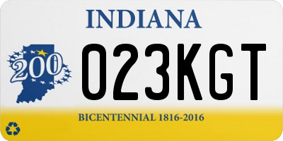 IN license plate 023KGT