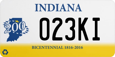 IN license plate 023KI