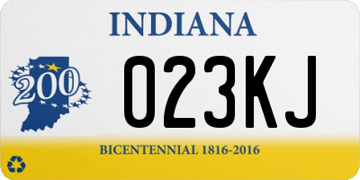 IN license plate 023KJ