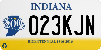IN license plate 023KJN
