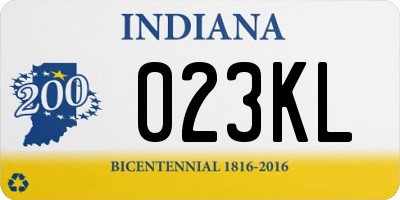 IN license plate 023KL