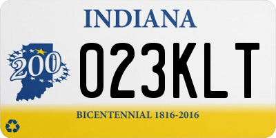 IN license plate 023KLT
