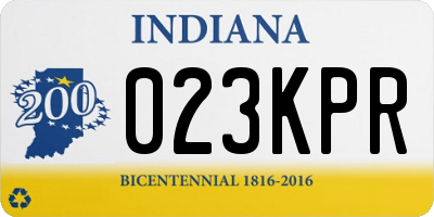 IN license plate 023KPR