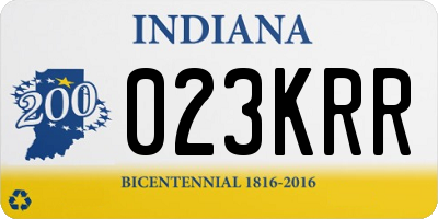 IN license plate 023KRR