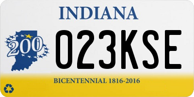 IN license plate 023KSE