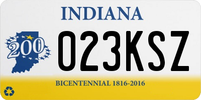 IN license plate 023KSZ