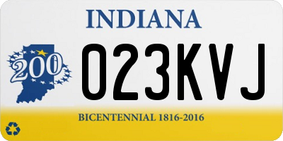 IN license plate 023KVJ