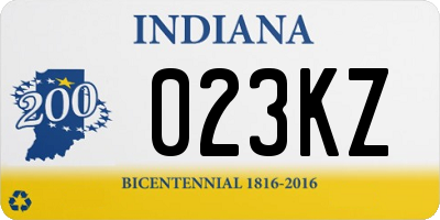 IN license plate 023KZ