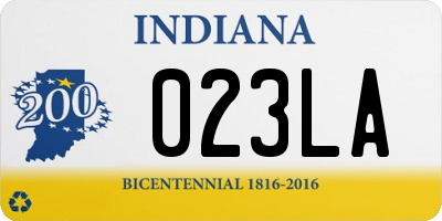 IN license plate 023LA