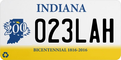 IN license plate 023LAH