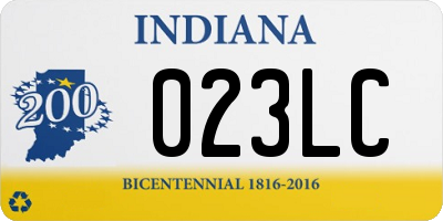 IN license plate 023LC