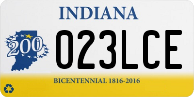 IN license plate 023LCE