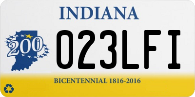 IN license plate 023LFI