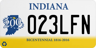 IN license plate 023LFN