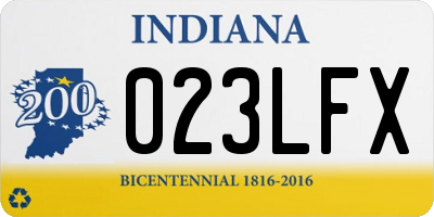 IN license plate 023LFX