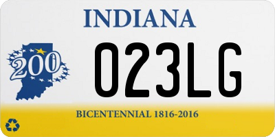 IN license plate 023LG