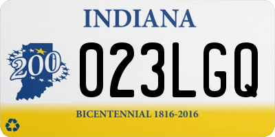 IN license plate 023LGQ