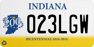 IN license plate 023LGW