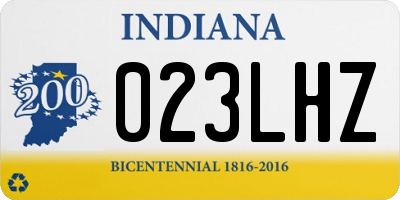 IN license plate 023LHZ