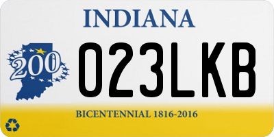 IN license plate 023LKB