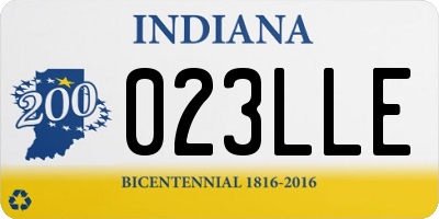 IN license plate 023LLE