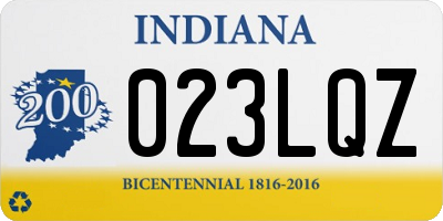 IN license plate 023LQZ