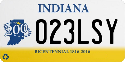 IN license plate 023LSY