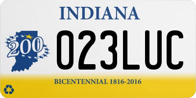 IN license plate 023LUC